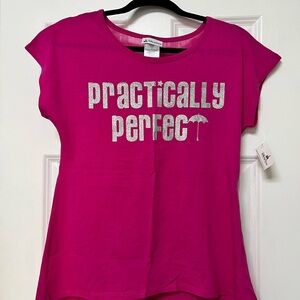 NWT Disney Parks Mary Poppins Practically Perfect Top